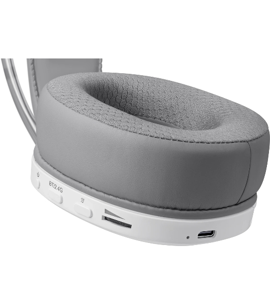 Гарнитура Defender Tsunami белый, беспроводная + проводная, Bluetooth / USB, до 40 ч, подсветка