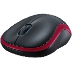 Мышь беспроводная Logitech M185, красный, 1000 dpi, радиоканал, USB, кнопки - 3, фото6