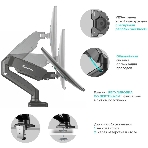 Кронштейн ONKRON G160 для монитора 13'-32' настольный, черный, фото7