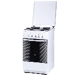 Плита комбинированная Flama RK 2211 белый, конфорок 4 шт, духовка 50 л, 50 см x 85 см x 60 см, фото 1