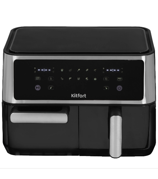 Аэрогриль Kitfort КТ-2256 черный, 2850 Вт, 11 л, сенсор, 10 программ