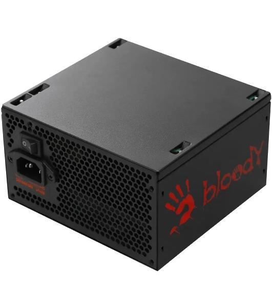 Блок питания Bloody BD-PS500W, 500Вт, 80 PLUS белый, 120мм,черный