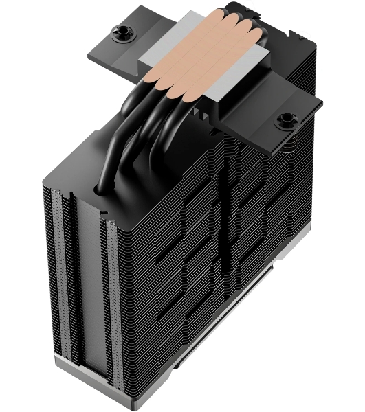 Кулер для процессора DEEPCOOL AK400 G2 LGA1851/1700/1200/115X/AM5/AM4 (12шт/кор, TDP 220W, PWM, Fan 120мм, 4 тепл. Трубки, Wood-grain top cover, черный) RET (R-AK400G2-BKNNMN-GJD)
