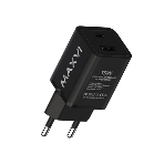 Сетевое зарядное устройство Maxvi A304 Type-C\USB 3A 15W, черный, фото5