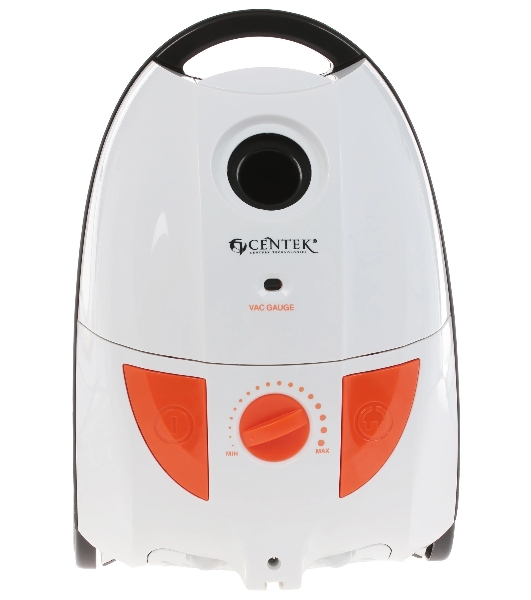 Пылесос Centek CT-2503 белый/оранжевый, 400/2000 Вт, уборка сухая, пылесборник мешок 2.5 л