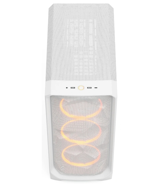 Корпус Fractal Design Meshify 3 White RGB TG Clear Tint, Midi-Tower, белый, 3 x 140 мм