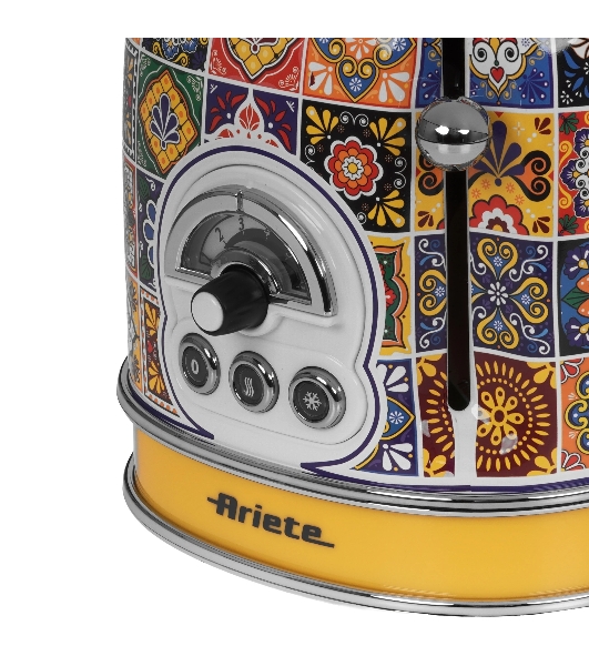 Тостер Ariete Positano 155 желтый, 810 Вт, 2 слота