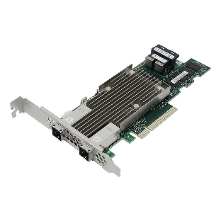 RAID-контроллер Broadcom MegaRAID 9480-8I8e SGL   (05-50031-00 / 03-50031-15010) PCIe 3.1 x8 LP, SAS/SATA/NVMe, RAID 0,1,5,6,10,50,60, 16port(2 * int SFF8643 + 2 * ext SFF8644), 4GB Cache, 3516ROC RTL {5}, (003624)