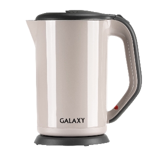 Электрочайник Galaxy GL 0330 бежевый, 1.7 л, 2000 Вт, скрытый нагревательный элемент