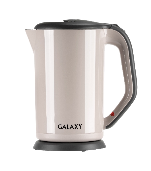 Электрочайник Galaxy GL 0330 бежевый, 1.7 л, 2000 Вт, скрытый нагревательный элемент