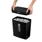 Шредер Fellowes PowerShred Р-42С черный (секр.P-4) фрагменты 8лист. 15лтр. скрепки скобы пл.карты, фото3
