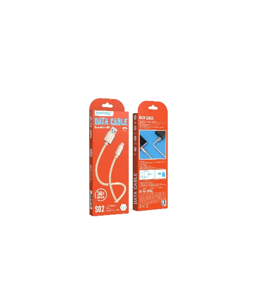 Кабель Smartbuy (iK-12-S02g) S02 MicroUSB золотистый, 3 А, 1 м