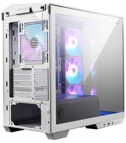 Компьютерный корпус MSI MAG Pano M100R PZ White , Micro-ATX, 1xUSB 3.2 Gen 1, 1xUSB 3.2 Gen2 Type-C, 4x120мм ARGB Fan, ARGB+PWM Control Board, TG, WHITE
