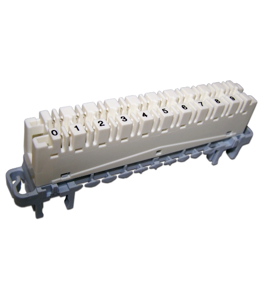 Плинт Lanmaster TWT-LSA10P-DIS-5E 10 пар LSA-PROFIL размык. ABS пластик