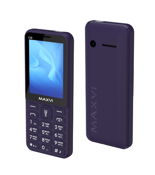 Мобильный телефон Maxvi C38 фиолетовый