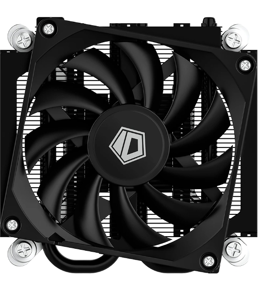 Кулер для процессора ID-COOLING IS-23i черный LGA1851/1700/1200/115X низкопрофильный высота 23мм (48шт/кор, TDP 45W, PWM, 2 тепл.трубки, медная база, FAN 80мм) BOX