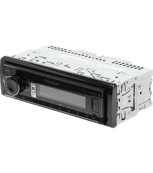 Автомагнитола Pioneer MVH-S520BT, 1 DIN, Bluetooth, USB Type-A, AUX, пульт ДУ, съёмная панель