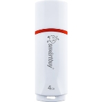 Флешка USB Smartbuy Crown white (SB4GbCRW-W), 4Gb, USB 2.0, R/W 15/5, белый/красный, фото2