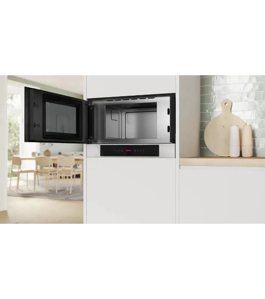 Микроволновая печь встраиваемая Bosch BFL7221W1 белый, 21 л, 900 Вт, переключатели - поворотный механизм/сенсор