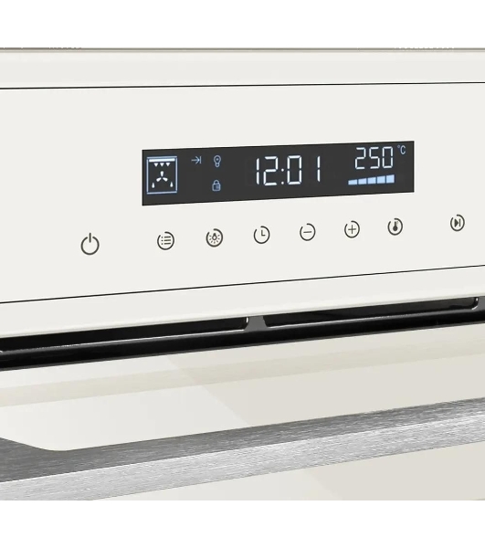 Шкаф духовой электрический Maunfeld AEOD60103BG, 60л, дверца с 3 стеклами, бежевый