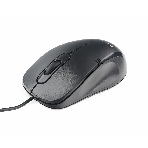 Мышь проводная Gembird MOP-100 черный, 1000 dpi, USB, кнопки - 3, фото 1