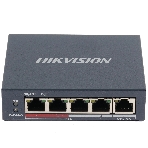 Коммутатор Hikvision DS-3E0105P-E(B), 4×100 Мбит/с PoE + 1×100 Мбит/с Uplink, неуправляемый, фото2