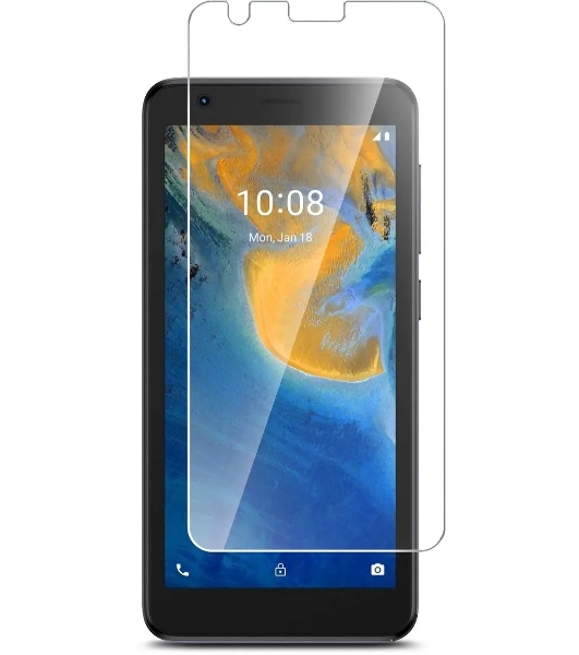 Защитное стекло для экрана BoraSCO Hybrid Glass для ZTE Blade L9 антиблик, 60 х 130 мм, 2.5D, прозрачный