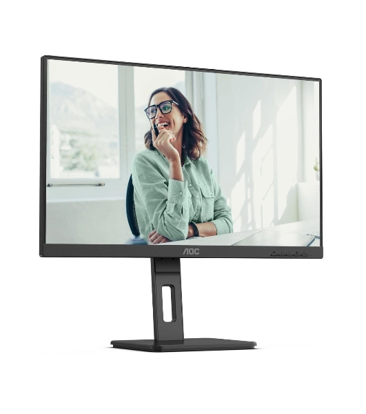 Монитор 27' AOC Q27P3CV IPS 2560x1440, 75 Гц, 4 мс, 16:9, 350 кд/м², 2xHDMI 1.4, DisplayPort 1.2, USB-концентратор (4x USB 3.0), 2.5 Gigabit Ethernet, встроенные динамики, черный