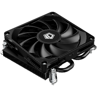 Кулер для процессора ID-COOLING IS-23i черный LGA1851/1700/1200/115X низкопрофильный высота 23мм (48шт/кор, TDP 45W, PWM, 2 тепл.трубки, медная база, FAN 80мм) BOX