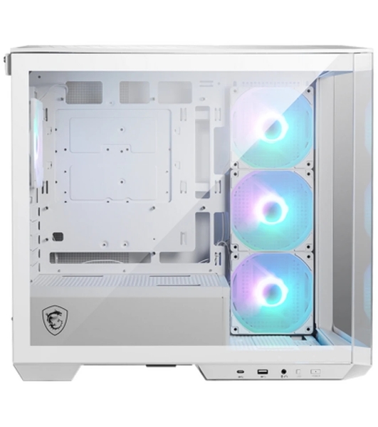 Компьютерный корпус MSI MAG Pano M100R PZ White , Micro-ATX, 1xUSB 3.2 Gen 1, 1xUSB 3.2 Gen2 Type-C, 4x120мм ARGB Fan, ARGB+PWM Control Board, TG, WHITE