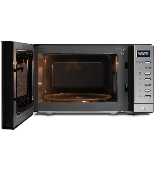 Микроволновая печь Rondell RDE-MW203 черный/серебристый, 20 л, 700 Вт, переключатели - кнопки