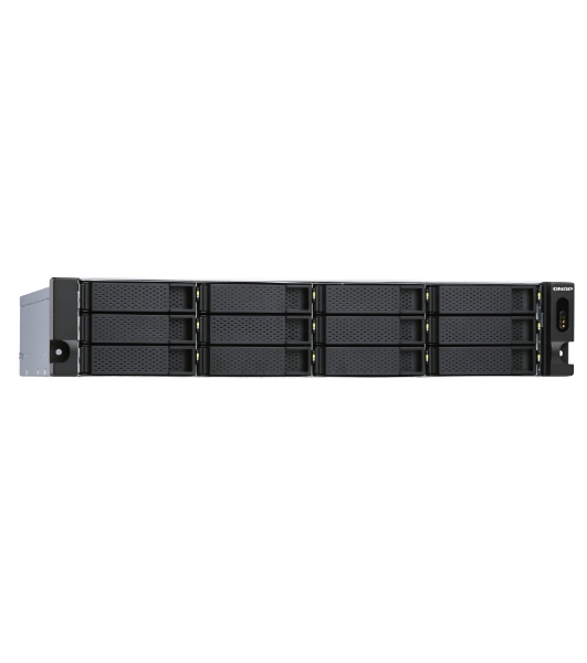 Полка расширения сетевого хранилища без дисков SMB QNAP TL-R1200S-RP SATA 6GB/s JBOD storage enclosure, 12-tray 3,5'/2,5' w/o HDD, 3 x SFF-8088, 2 PSU. Rackmount. W/o rail kit RAIL-B02