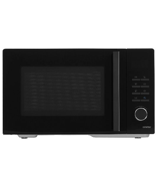 Микроволновая печь Centek CT-1563 черный, 23 л, 800 Вт, переключатели - кнопки, поворотный механизм
