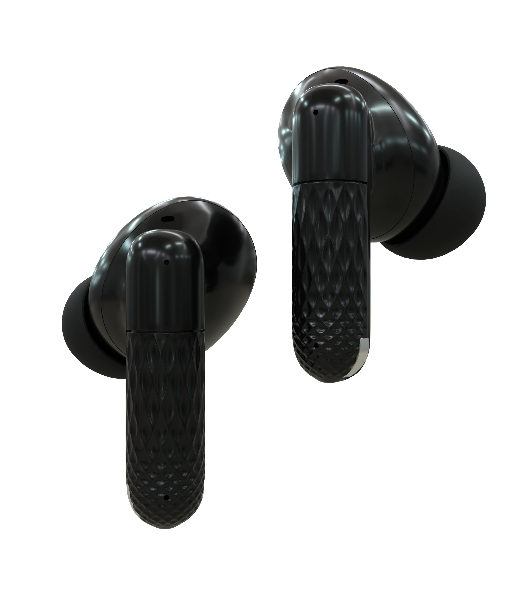 Наушники TWS More choice БВ37 черный/желтый, внутриканальные, Bluetooth, сенсорное управление, до 4 ч