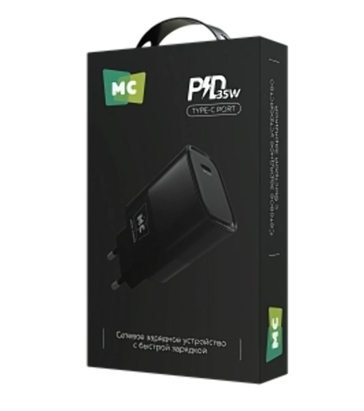 Сетевое зарядное устройство MORE CHOICE (4620202553515) NC68 1Type-C 3.0A PD 35W, черный