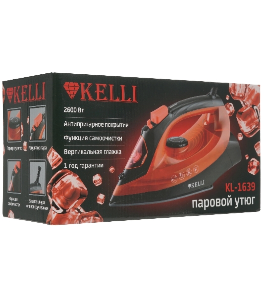 Утюг KELLI KL-1639 красный