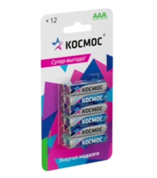 Элемент питания Космос алкалиновый AAA/LR03 BP-12 (блист.12шт)