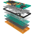 Клавиатура проводная A4Tech Bloody AT98 Renegade USB черный/зеленый, фото2