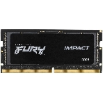 Оперативная память Kingston Fury Impact, DDR5, 16Gb (1x16Gb), 6400MHz, CL38, ECC, SO-DIMM, с радиатором, черный, фото 1