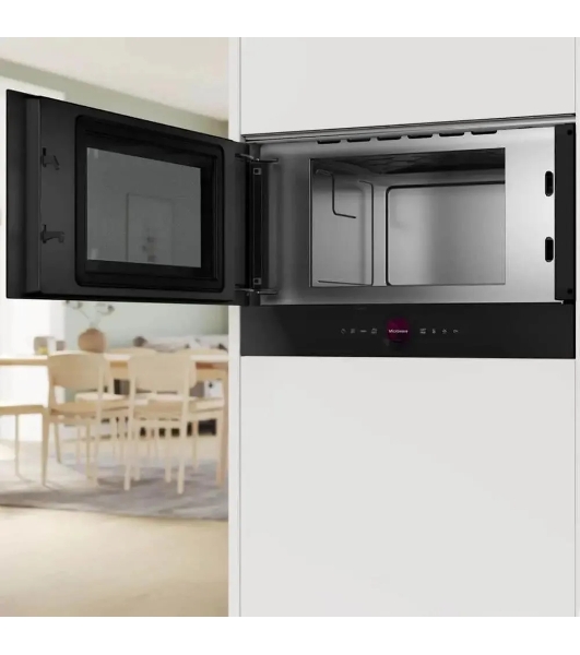 Встраиваемая микроволновая печь Bosch BFL7221B1 черный, 21 л, 900 Вт, переключатели - поворотный механизм/сенсор
