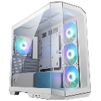 Компьютерный корпус MSI MAG Pano M100R PZ White , Micro-ATX, 1xUSB 3.2 Gen 1, 1xUSB 3.2 Gen2 Type-C, 4x120мм ARGB Fan, ARGB+PWM Control Board, TG, WHITE, фото 1