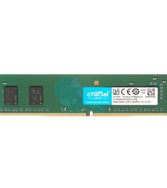 Оперативная память Crucial, DDR4, 8GB (1x8GB), 3200MHz, CL22, DIMM