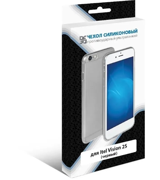 Чехол (клип-кейс) DF itCase-03 для Itel Vision 2S черный
