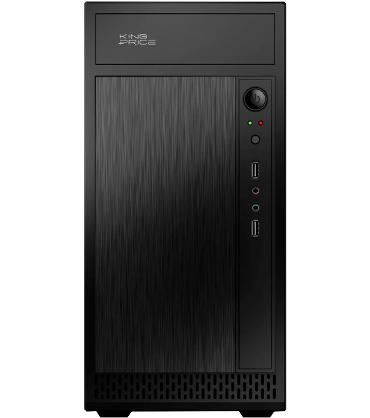 Компьютерный корпус KingPrice KPCC-MN211 черный без БП mATX 1x80мм 2x120мм 2xUSB 2.0 audio