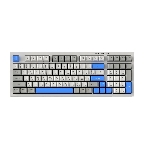 Клавиатура проводная Ritmix RKB-598BL Gray серый-голубой, фото 1