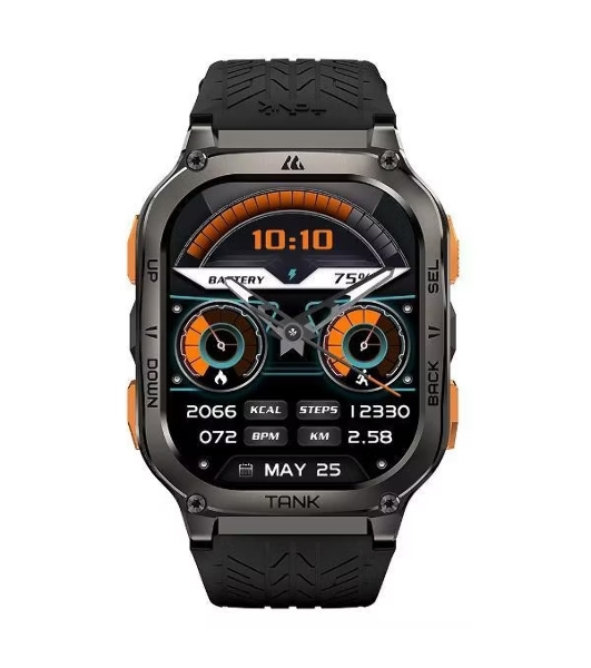 Умные часы KOSPET Tank M3 Ultra, 1.96' AMOLED, Bluetooth 5.0, GPS, IP69K, черный