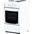 Плита электрическая Flama AE 1304 W белый, конфорок 3 шт, духовка 50 л, 50 см x 85 см x 60 см, фото 1