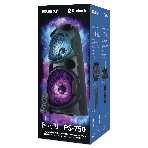 Колонка АС SVEN PS-750, черный (80 Вт, TWS, Bluetooth, FM, USB, microSD, LED-дисплей, 2х4400мА*ч), фото3