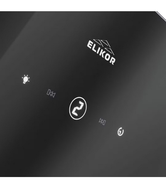 Вытяжка наклонная Elikor Rise BK 50 черный, 50 см, 750 куб. м/ч, 56 дБ