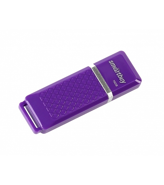 Флешка USB Smartbuy Quartz Violet (SB16 GbQZ-V), 16Gb, USB 2.0, R/W 25/15, фиолетовый